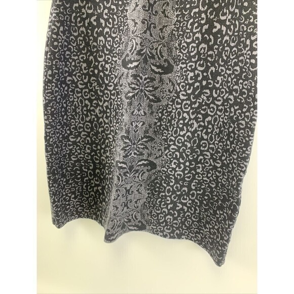 Athleta Shayla Sheath Dress Tank Gray 61173 Animal Floral Modal Cotton Med Tall - Picture 3 of 10